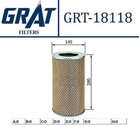 Grat 18118 Hava Filtresi Hiace 06-10 1780154140