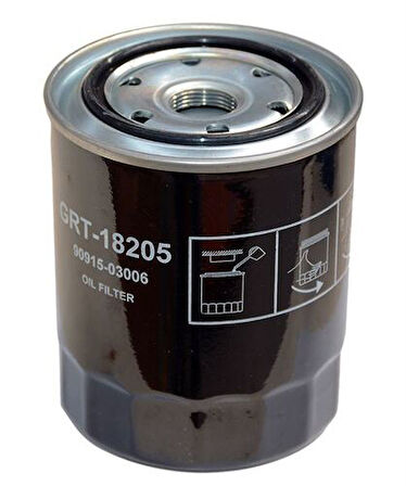 Grat 18205 Yağ Filtresi Hilux 89-97-Hiace 90- 9091503006