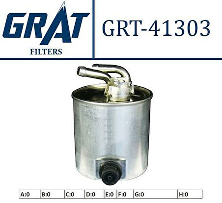 Grat 41303 Mazot Filtresi Nıssan Navara 05>12 2.5 Dcı