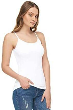 Kadın Siyah İp Askılı Atlet