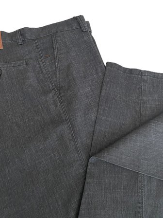 Gruva Erkek Regular Fit Normal Kesim Likralı Esnek Rahat Tensel İnce Yazlık Kot Pantolon Füme Siyah 54
