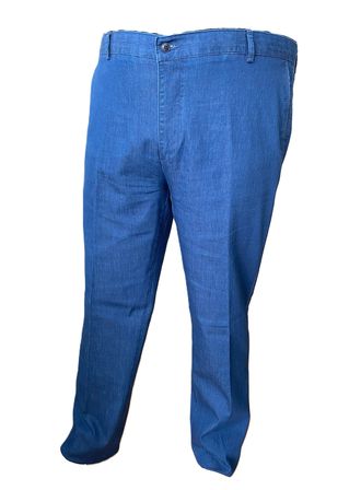 Gruva Erkek Regular Fit Normal Kesim Likralı Esnek Rahat Tensel İnce Yazlık Kot Pantolon Mavi 56