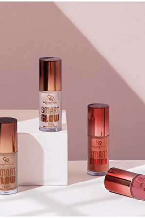 Smart Cheek Liquid Blush No:104 ve Smart Glow Liquid Highlighter No :201 Allık ve Aydınlatıcı Seti