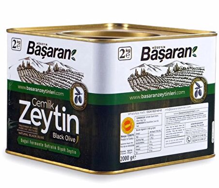 Başaran Hususi Gemlik Zeytini Yağlı 2 Kg