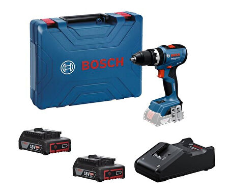 Bosch GSB 18V-65 2x2.0Ah Çift Akülü