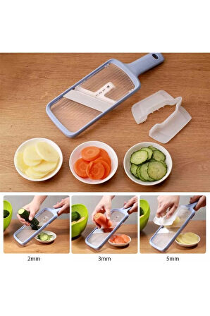 El Tipi Ayarlı Mandolin Doğrayıcı Dilimleyici-çok Fonksiyonlu Sebze Doğrayıcı