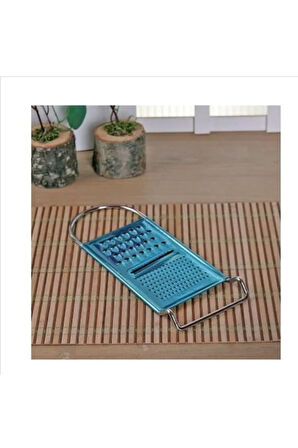 Metal Saplı Mavi Çok Fonksiyonlu Düz Rende-çok Amaçlı Pratik El Rendesi