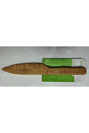 %100 Bambu Çok Amaçlı Bıçak-tırtıklı Keskin Dekoratif Ekmek Bıçağı
