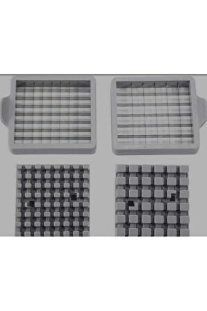 Paslanmaz Çelik Patates Kızartması Patates Kesici - Yuvarlak Alt Kolay dilimleme