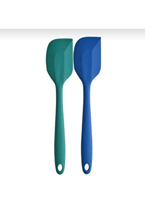 Yanmaz Yapışmaz Silikon Yassı Spatula Seti - 2 adet