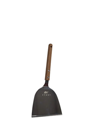 Kaliteli Çelik Bambu Saplı XLarge Pasta Spatulası-Tatlı Spatulası
