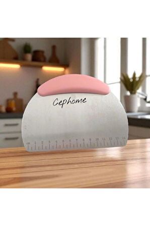 Havana model plastik saplı hamur şekillendirici kazıyıcı kesici paslanmaz çelik Spatula 14,5 CM