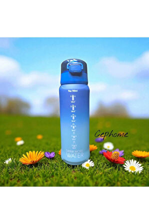 PARADİSE Çift Renkli 700 ml Sızdırmaz pipetsiz ip tutmaçlı Büyük Model Su Şişesi