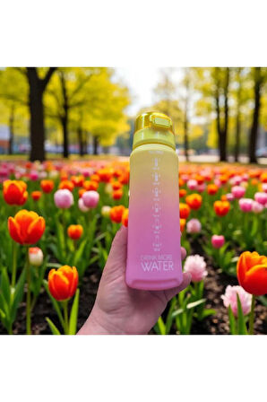 PARADİSE Çift Renkli 700 ml Sızdırmaz pipetsiz ip tutmaçlı Büyük Model Su Şişesi