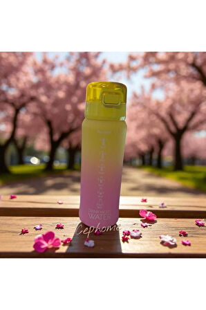 PARADİSE Çift Renkli 700 ml Sızdırmaz pipetsiz ip tutmaçlı Büyük Model Su Şişesi