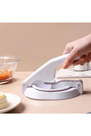 Plastik Hamur Kesme Ve Köfte Kalıp Makinası- Krem Rengi