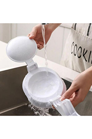 Plastik Hamur Kesme Ve Köfte Kalıp Makinası- Krem Rengi