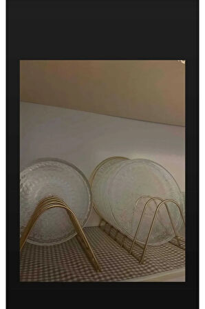 Metal Ferforje Gold Tabak Standı-6'lı Gold Stand