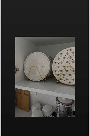 Metal Ferforje Gold Tabak Standı-6'lı Gold Stand