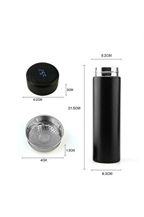 Dijital sıcaklık göstergeli termos