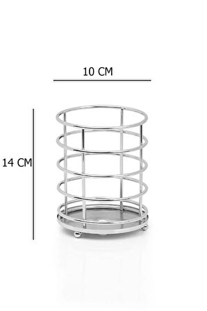 Krom Kaplamalı Metal Kaşıklık - Lüx Kaşıklık