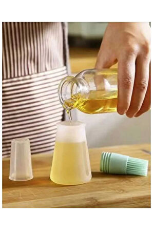 silikon Hazneli yağ-yumurta fırçalı yağdanlık