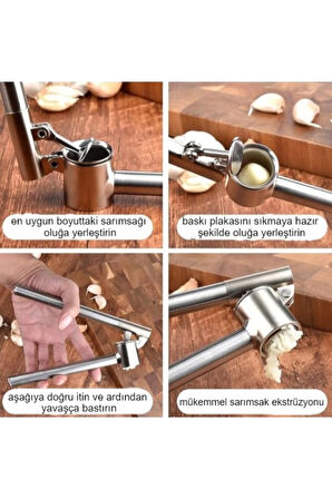paslanmaz çelik sarımsak presi