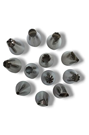 24 Adet Kutulu Paslanmaz Çelik Kremşanti Ucu