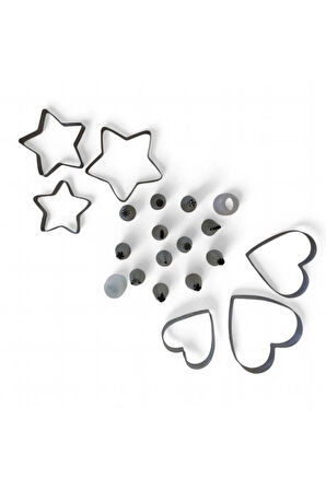 12'li krema ucu  bez krema torbası seti