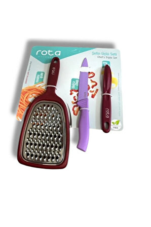ChefMaster 3’lü Rende & Bıçak & Soyacak seti