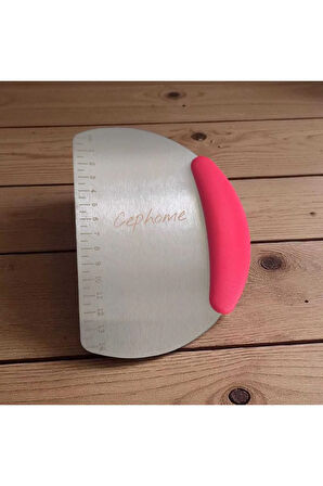 plastik saplı hamur şekillendirici kesme ve kazıyıcı şık tasarım ölçülü 14.5 cm
