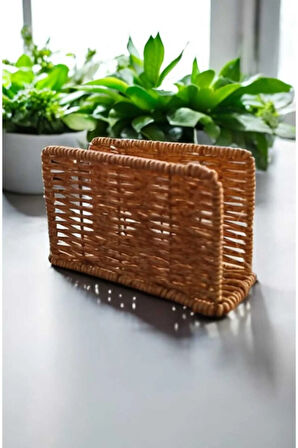 Kare Hasır Peçetelik sık dokuma şık tasarım sofra peçetelik