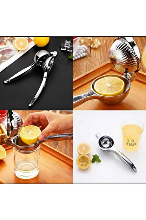 De Luxe Saf Çelik Limon Narenciye Sıkacağı Paslanmaz Çelik Şık Tasarım