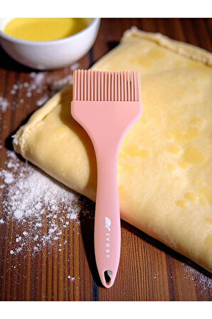 BLACKSERİES Premium Silikon Yumurta & Sos Fırçası TOZPEMBE