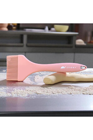 BLACKSERİES Premium Silikon Yumurta & Sos Fırçası TOZPEMBE