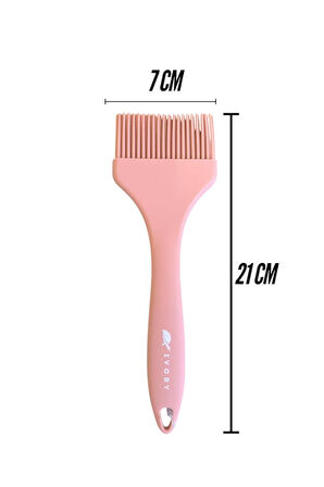 BLACKSERİES Premium Silikon Yumurta & Sos Fırçası TOZPEMBE