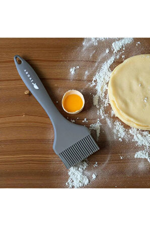 BLACKSERİES Premium Silikon Yumurta & Sos Fırçası GRİ