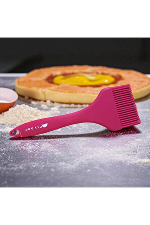 BLACKSERİES Premium Silikon Yumurta & Sos Fırçası PEMBE