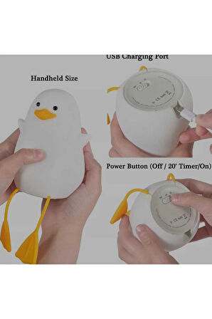 ördek şeklinde gece lambası - telefon tutucu