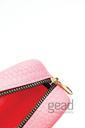 Kaliteli Küçük Silikon Makyaj Çantası - Kokulu Lüx Açık Pembe