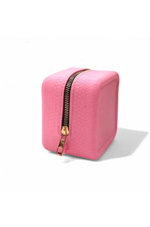 silikon aromatik kokulu mini kare kalın makyaj çantası-çanta içi organizer