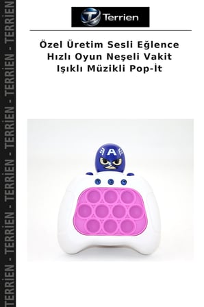 Özel Üretim Sesli Eğlence Hızlı Oyun Neşeli Vakit Işıklı Müzikli Pop-İt