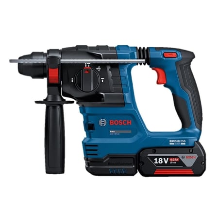 Bosch GSR 18V45 Akülü Vidalama + GWS 18V8 Avuç Taşlama + GBH 18V22 Akülü Kırıcı Delici + 3 Ad 4 Ah Akü + Şarj Cihazı + Kanvas Çanta