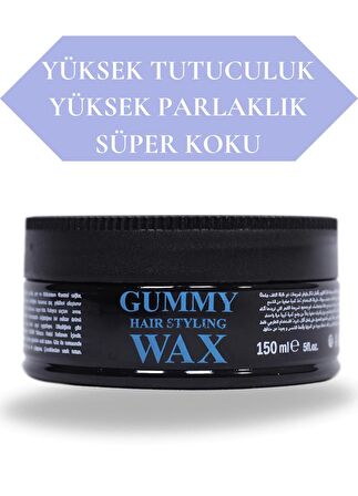 Profesyonel Gummy Saç Şekillendirici Wax Güçlü Tutunma Ultra Parlaklık - 150 Ml