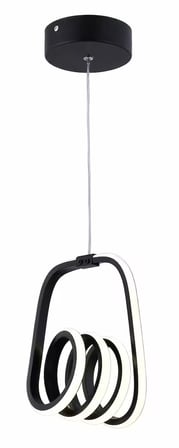 GUSTO LİGHTİNG MOİ TEK TOP LED SARKIT AVİZE,SİYAH 3 Renk Yanabilen Led Avize, Modern Salon Oda Led Avize