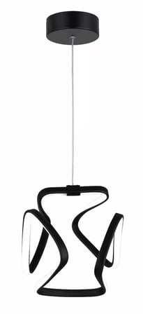 GUSTO LİGHTİNG LİA TEKLİ LED SARKIT AVİZE,SİYAH,3 Renk Yanabilen Led Avize, Modern Salon Oda Led Avize
