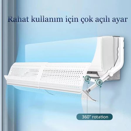 Evrensel Ayarlanabilir 8 Toz Filtreli Klima Aparatı Split Tipi Hava Yönlendirici Aparat