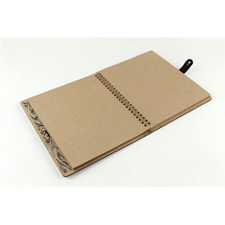 Yeni Yıl Hediyesi Kişiye Özel Ahşap Kapaklı Defter