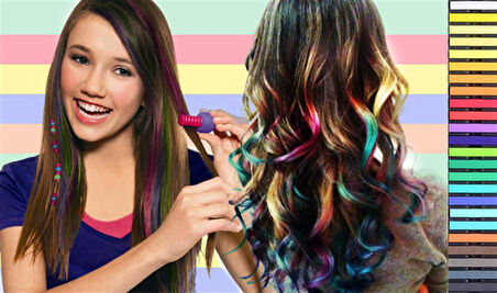 Hair Chalk Saç Tebeşiri Geçici Saç Boyası Tüm Renkler