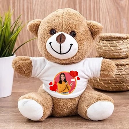 Kişiye Özel Fotoğraf Baskılı Peluş Ayıcık
